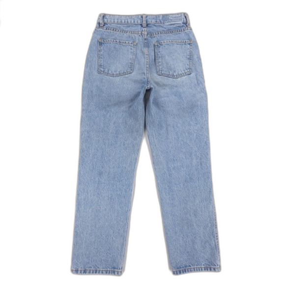 REVICE 90s Straight Leg Crop Jeans Y2k Clean Girl Minimal Boho E-Girl Baddie 28 - Picture 5 of 7